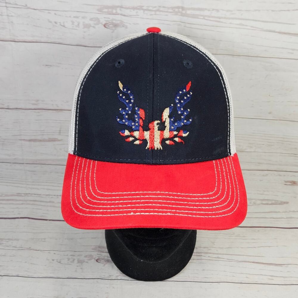 BLACK CANYON OUTFITTERS Trucker Hat Men's Adjustable Red White Blue Patriotic